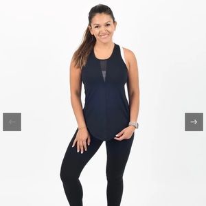 Black Effortless Tank-long